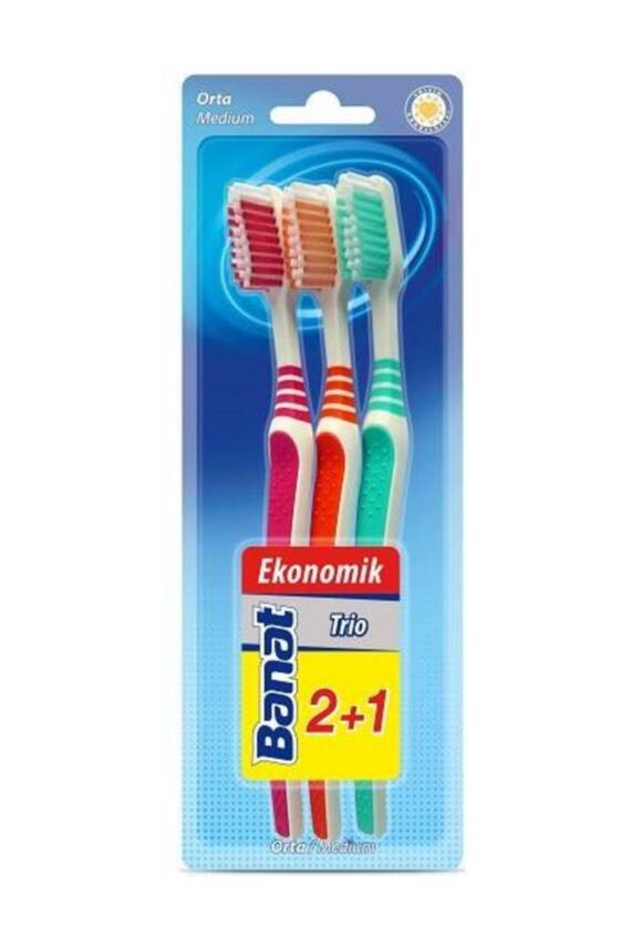 Banat Diş Fırçası 3'lü Ekonomik - 1