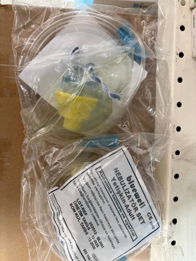 Bluewell Nebulizatör Maske Seti Yetişkin - 1