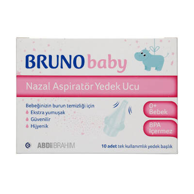 Bruno Baby Nazal Aspiratör Yedek Ucu 10'lu - Bruno Baby
