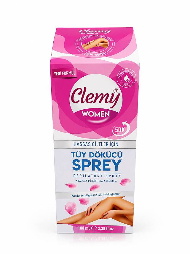 Clemy Kadın Tüy Dökücü Sprey Hassas 100 ml - 1
