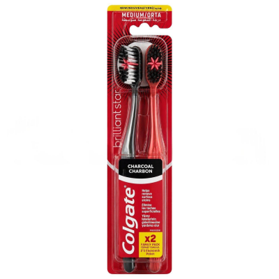 Colgate Charcoal Charbon 1+1 Medium Leke Giderici Diş Fırçası - Genel