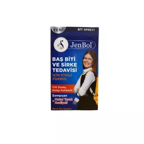 Jenbol Bit Spreyi 100 ml + Şampuan 150 ml - Çelik Tarak Hediyeli - 1