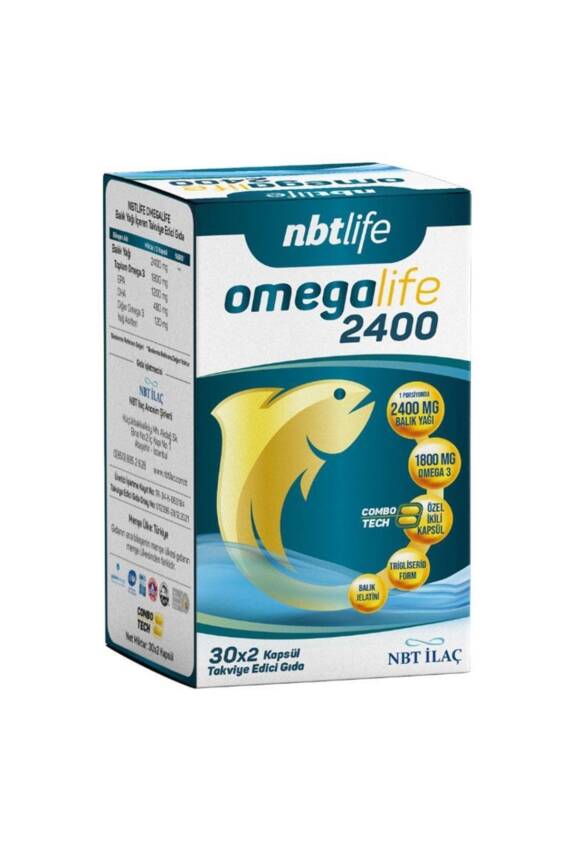 NBT Life Omegalife 2400 60 Kapsül - 1