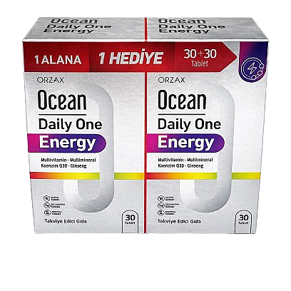 Ocean Daily One Energy 30 Tablet - 1 Alana 1 Bedava - 1