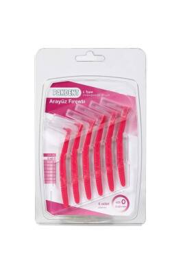Pakdent Arayüz Fırçası L Tipi 0,4 mm 6'lı - Pembe - Pakdent