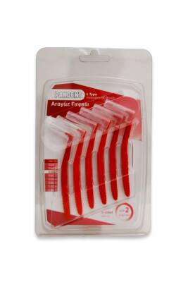 Pakdent Arayüz Fırçası L Tipi 0,5 mm 6'lı - Kırmızı - Pakdent