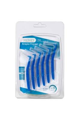 Pakdent Arayüz Fırçası L Tipi 0,60 mm 6'lı - Mavi - Pakdent