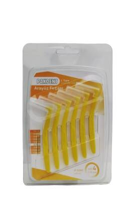 Pakdent Arayüz Fırçası L Tipi 0,70 mm 6'lı - Sarı - Pakdent