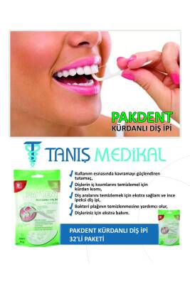 Pakdent Kürdanlı Diş İpi 32'li - 2