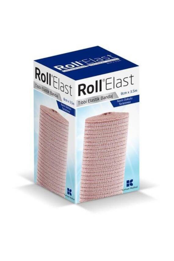 Roll Elast Bandaj Ten Rengi 8cm x 3,5m - 1