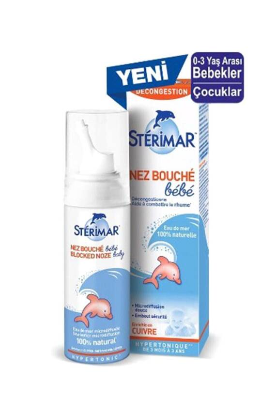 Sterimar Baby Burun Spreyi Blocked Nose Hipertonik Sprey 100 ml - 1
